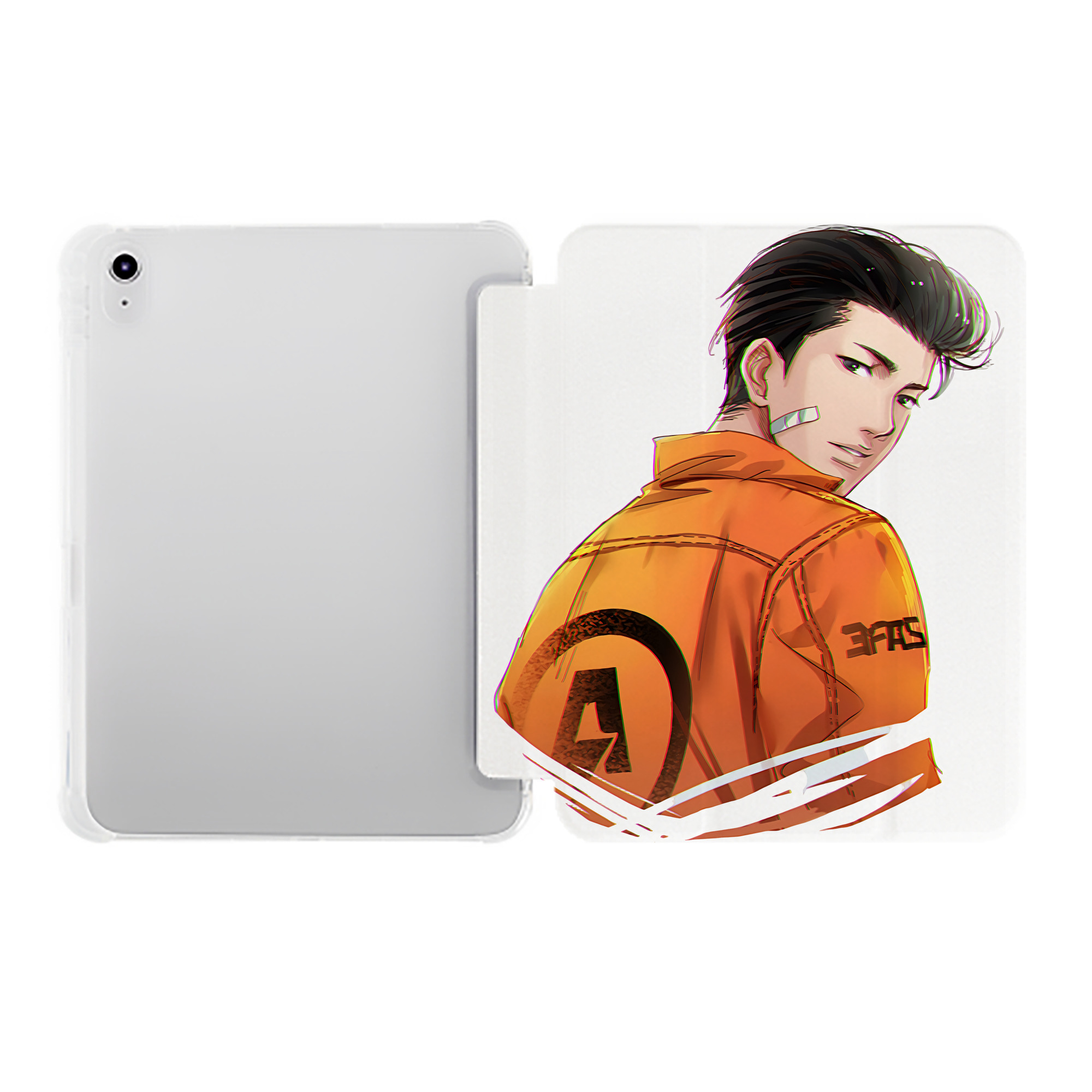 （画像用） SLAM DUNK／スラムダンク IPad ケース ペン収納付き 三つ折りスタンド PUレザー×シリコン 対応機種9.5/10.5/10.9インチ